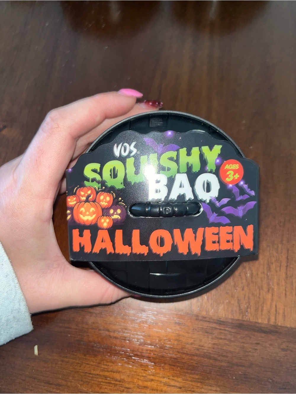 VOS Squishy Bao Halloween Squishy Toy - Black
